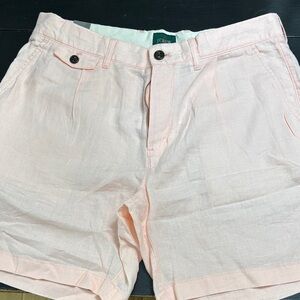J. Crew Men's Soft Pink Flat Front Shorts